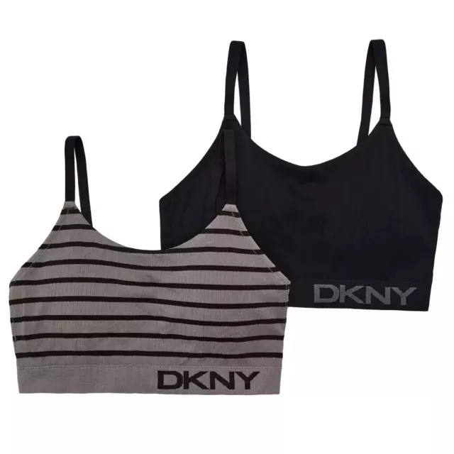 DKNY LADIES 2 Pack seamless rib knit bra/ Bralette Size S Sealed Pack  £16.99 - PicClick UK