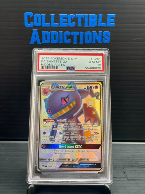 2019 Pokemon S&M Hidden Fates Full Art Articuno GX #SV54 PSA 10 GEM MINT