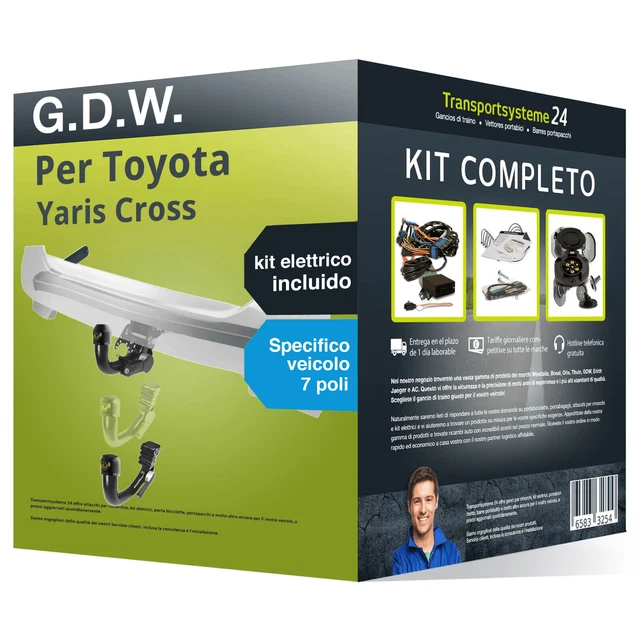 Gancio di traino Focus (-01/05) + Kit elettrico universale 7 poli