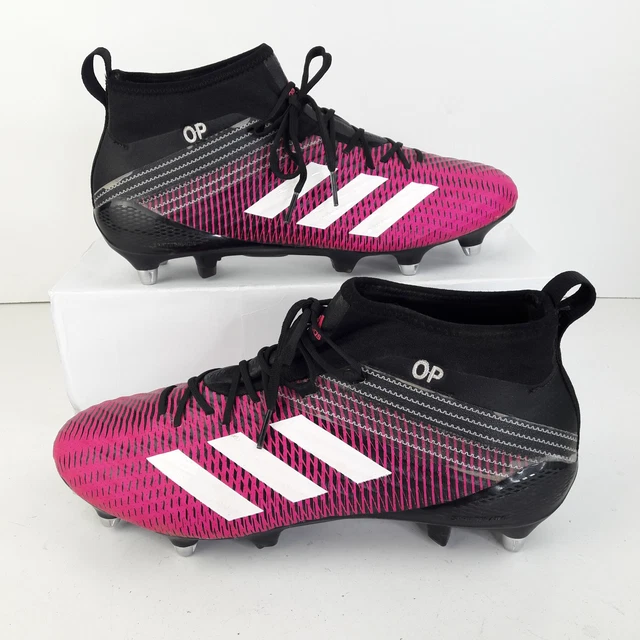 Predator Rugby Boot Pink ADIDAS MENS RUGBY Boots UK 8.5 Predator Sevens Flare SG Shoes Shock ...