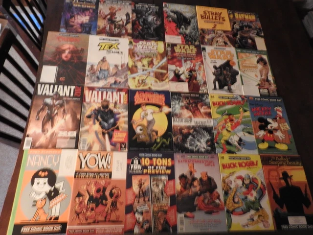 comic book lot of 24 free comic book day FCBD batman star wars aliens