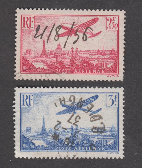 TIMBRE POSTE AERIENNE NEUF**N°14 50 FRS AVION SURVOLANT PARIS GOMMEE