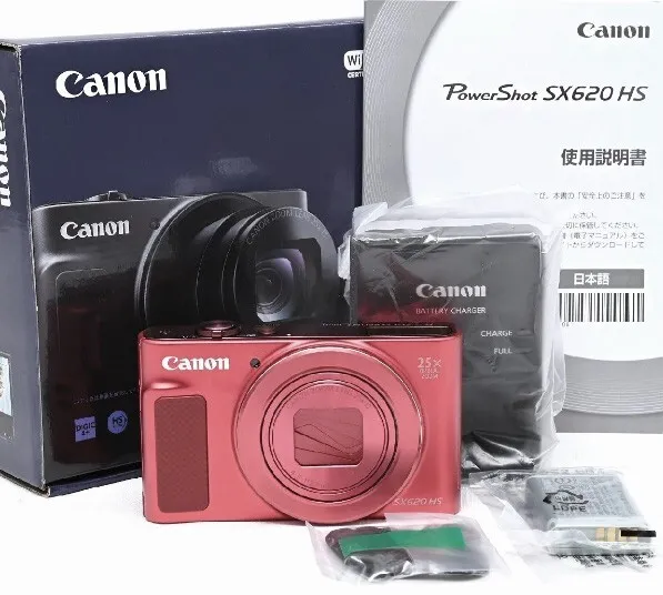 Canon PowerShot SX620HS fotocamera digitale rossa 25x zoom ottico Wi-Fi DHL veloce
