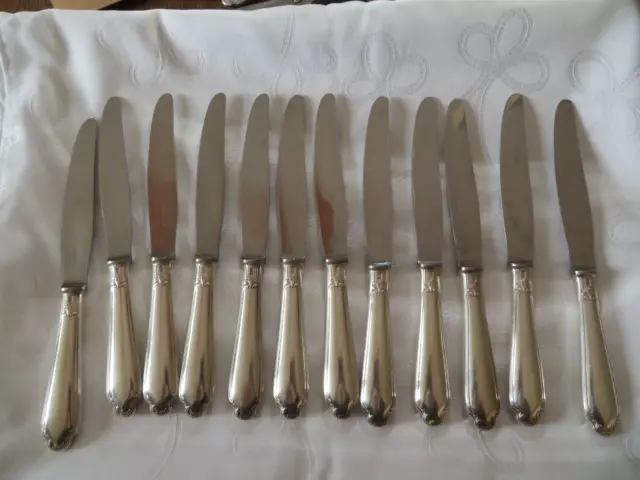 Christofle Alfénide 12 grands couteaux