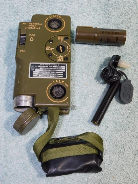 Nice🔥Us Military Aircraft Aviation Survival Emergency Radio Set An/Prc-90-2🔥