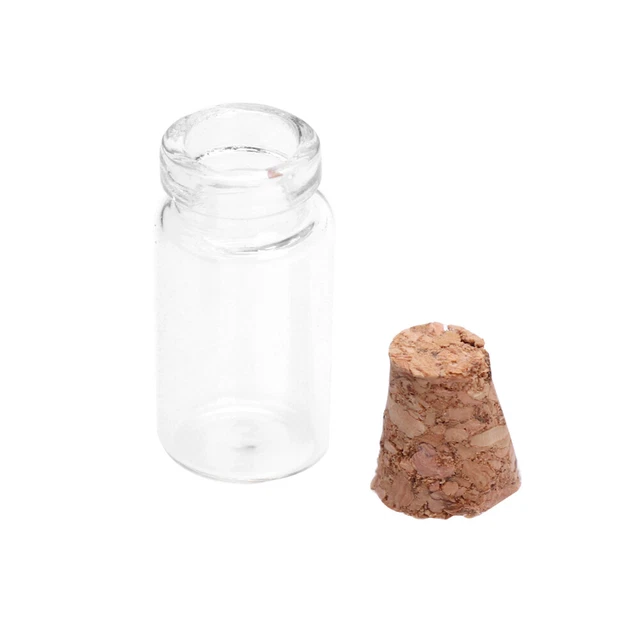 Flaschen Korken Glas Flasche mit Kork Winzigen Glas Jar Leere Probe Gläser