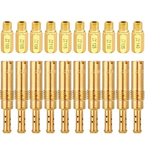 ZAMDOE 20 gicleurs de carburateur pour PWK Keihin OKO CVK KOSO PWM (10 gicleurs