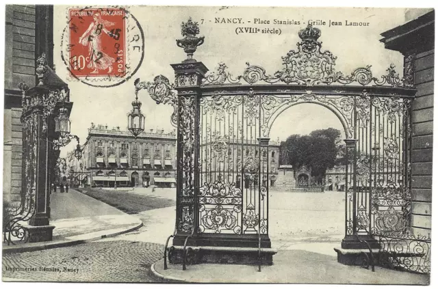 CPA " NANCY - Place Stanislas - Grille Jean Lamour