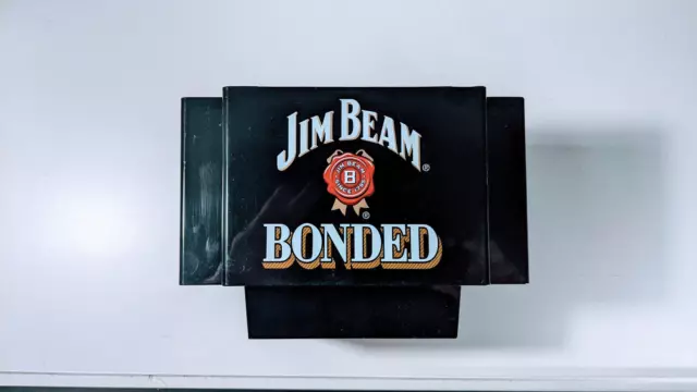 Jim Beam Bonded Bourbon Whiskey - Promo Branded Barware Bar Napkin/Straw Caddy