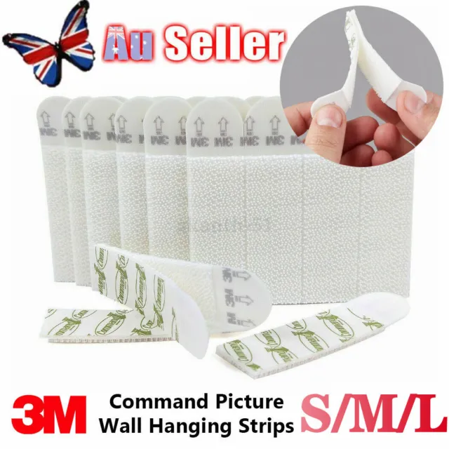 3M 2~36Pcs Command Picture Hanging Strips Damage Free SMALL MEDIUM LARGE NEW