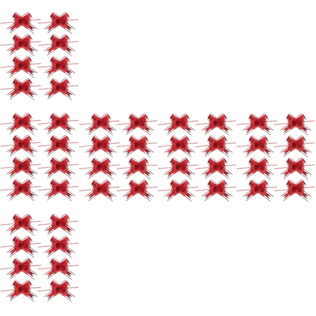 120 Pcs Arco di natale Ornamento Regalo di natale Imballaggio Archi