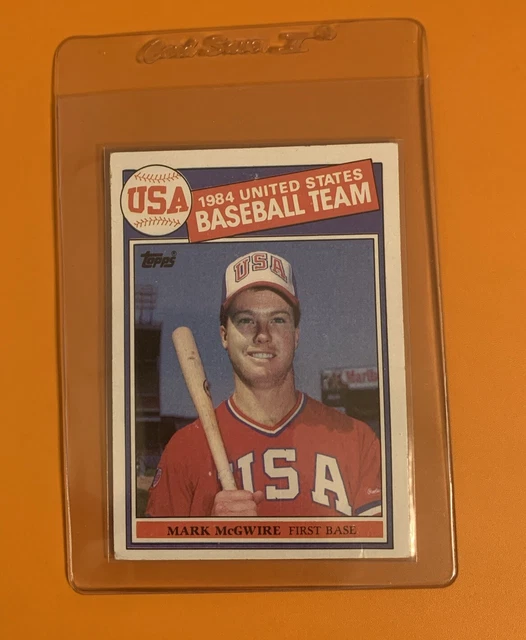 CARTE RECRUE MARK McGwire 1985 Topps #401 1984 USA Baseball RC NEUF