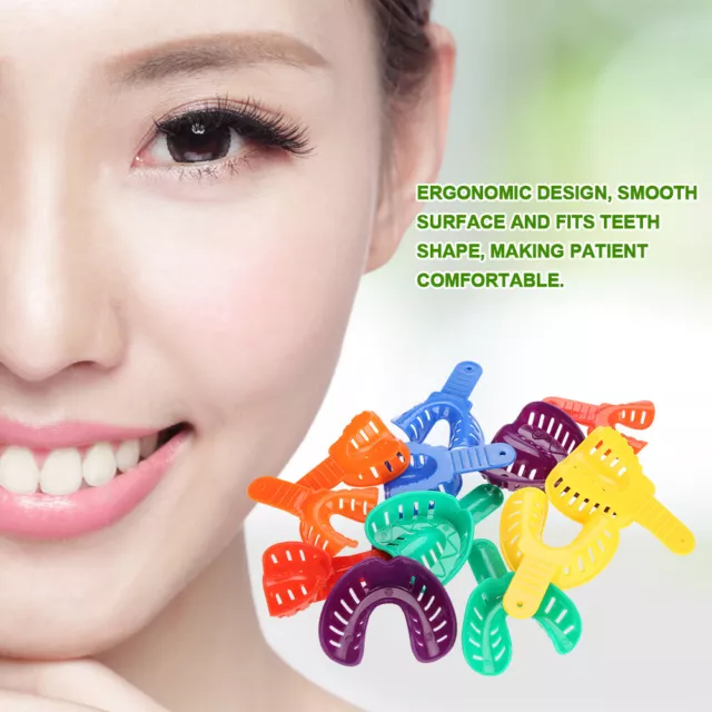 12x/Set Dental Plastic Teeth Brace Tray Zahnstütze Oral Tools FAT