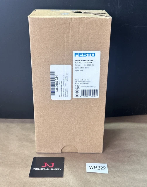 FACTORY SEALED- Festo DRRD-20-180-FH-Y9A Pneumatic Semi Rotary Drive 1427379