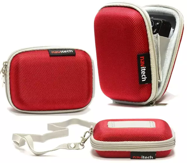 Navitech Red Camera Case For Nikon Coolpix S7000 Digital Camera