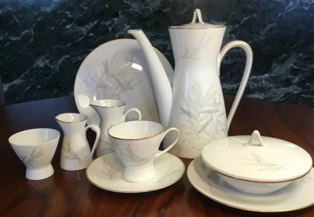 Rosenthal - Kaffeeservice 2000 - Dekor Gräser - 1954 - 42tlg. - 12 Personen 