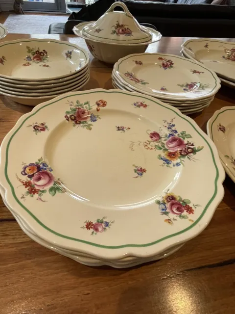 Royal Doulton antique Roses Dinner Set approx 1930’s