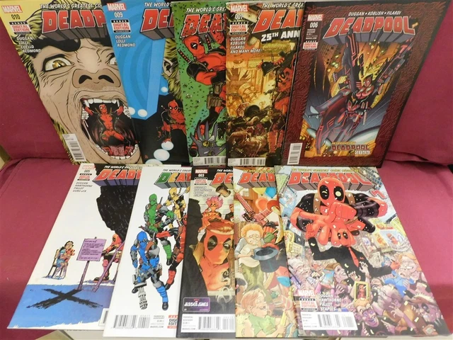 Deadpool 1 2 3 4 5 6 7 8 9 10 Marvel Comic Run Duggan Hawthorne 2016 Vf/Nm