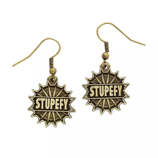 Fantastic Beasts and Where to Find Them Stupefy Drop Boucles D'Oreilles - Laiton