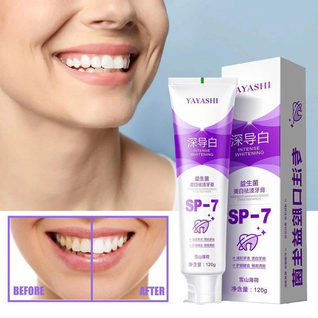 120g SP-7 Probiotic Whitening Toothpaste Color Corrector Tooth Stain M1A0