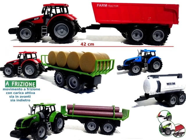 Eitech Trattore Con Rimorchio Inclinabile | Giocattolo Educativo STEM Da Costruire In Metallo | 190 Pezzi Per Bambini Da 8 Anni In Su | Made In Germany