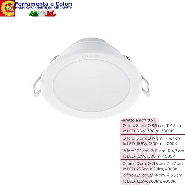 Faretto Da Incasso Philips LED Donegal - Attacco GU10, Rotondo, Bianco, Anti-Polvere - Foto 2