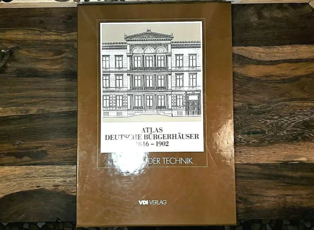 Atlas Deutsche Bürgerhäuser 1846-1902, Manfred Berger, 1986, Architektur,Rarität