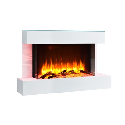3-D Flammeneffekt Incl AMT RICHEN Poêle Cheminée Électrique Ladina 1-2KW LED 