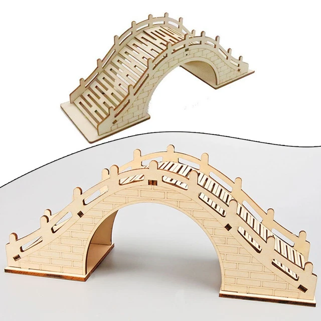 Jouet de construction pont en arc en bois à faire soi-même pour les capacités
