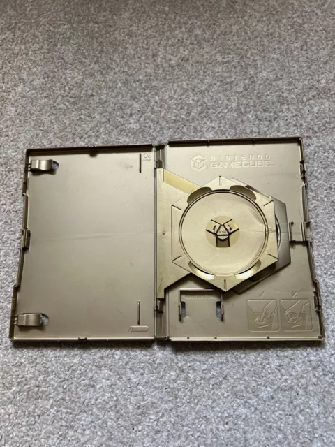 Genuine Official Nintendo GameCube Gold Double-Disc Empty Case WindWaker