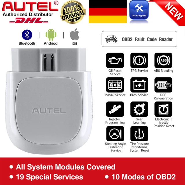 2025 AUTEL AP200 OBD2 Diagnosegerät Scanner Bluetooth ALLE SYSTEM Code ...