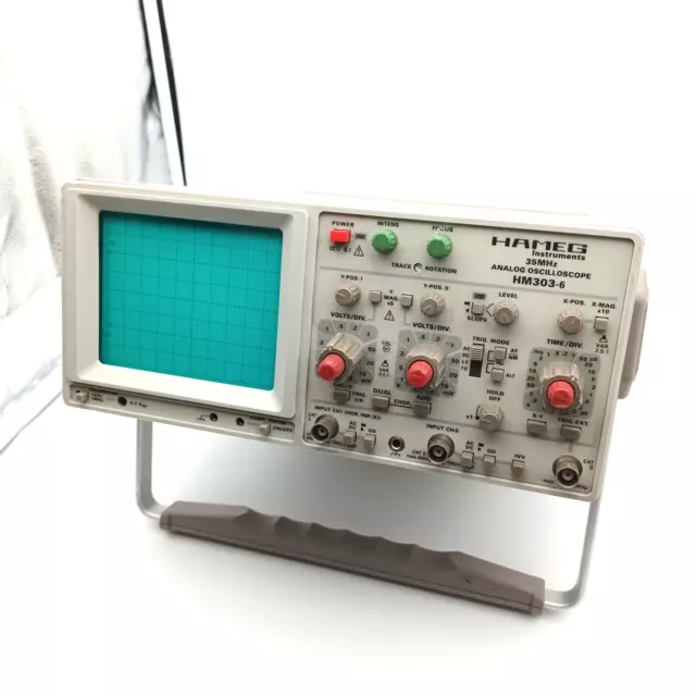 HAMEG HM303-6 OSCILLOSCOPE ANALOGIQUE  2x35 MHZ Testeur de Composants