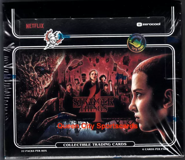 2023 Topps Zerocool Stranger Things Season 4 Factory Sealed Hobby Box