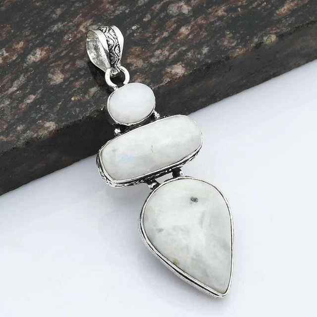 Anello gioiello fatto a mano in argento sterling 925 con pietra del