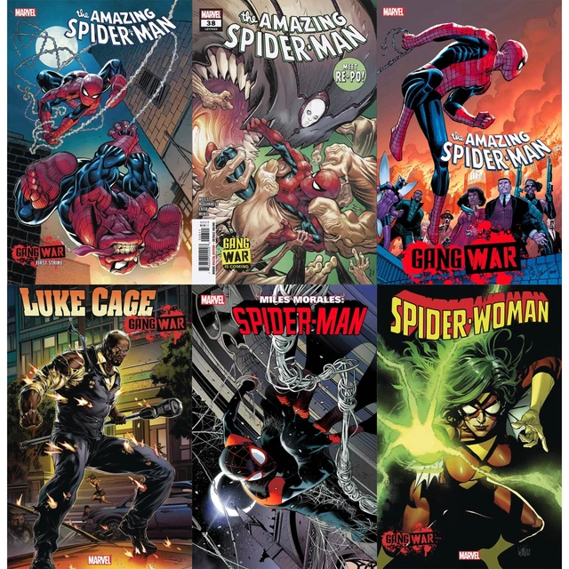 Gang War (2023) Spider-Man Luke Cage Spider-Woman | Marvel Comics | COVER SELECT
