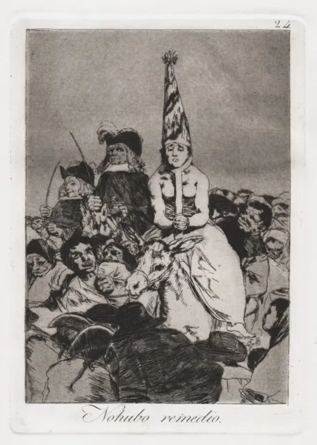 Francisco de Goya plate 24 from Los Caprichos etching Radierung grabado