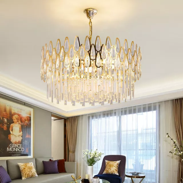 Large Chandelier Lighting Crystal Lamp Bar Ceiling Lights Kitchen Pendant Light