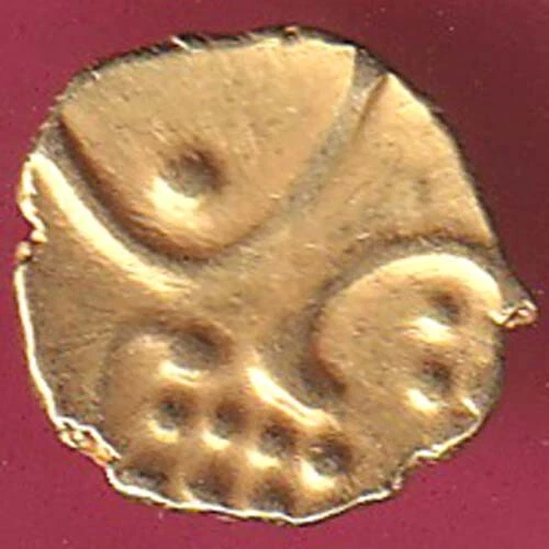 Ancient South India Gold Fanam Rare Coin #Se53