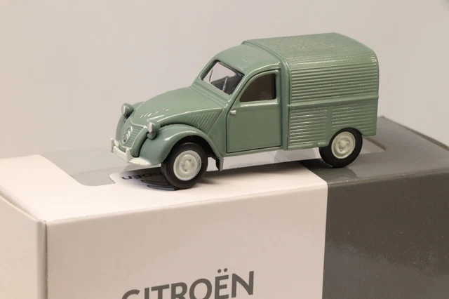 Citroën 2CV Fourgonnette Norev - Échelle 1/64, Bleu Névé, Neuve En Boîte - Modèle Miniature