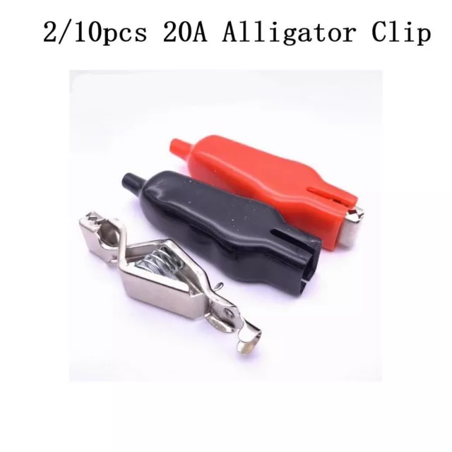 Professional Grade Alligator Clip with PVC Sheath for Battery Charging