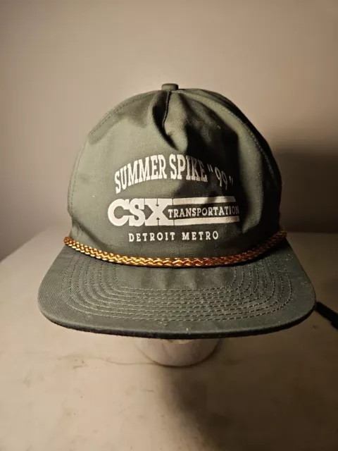 CSX Transportation Detroit Metro Hat Cap Adjustable Summer Spike 99