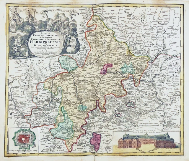 Würzburg Wertheim Schweinfurt Bamberg Gerolzhofen Bad Mergentheim Karte Homann