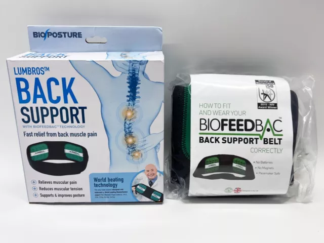 BioFeedbac Lumbros Belt Posture Support Brace For Lower Back Muscle Pain Relief