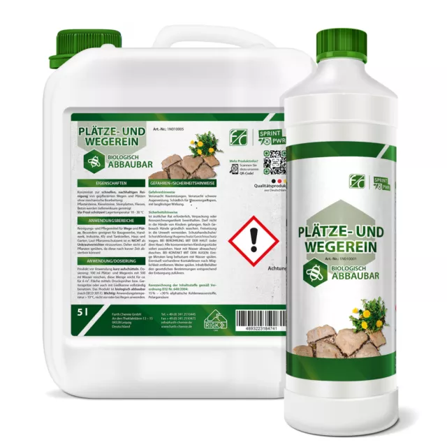 FURTH CHEMIE | Plätze- & Wegerein | 1L (9,90€/l), 5L (7,5€/l), 10L (6,99€/l)