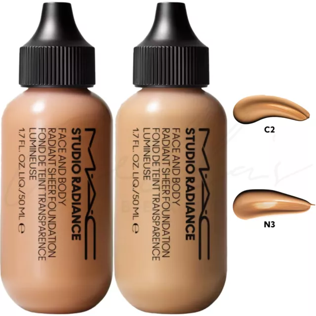 MAC Studio Radiance Face & Body Radiant Sheer Foundation 50ml *CHOOSE SHADE*