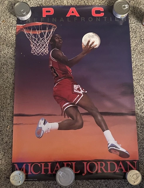 VINTAGE MICHAEL JORDAN SPACE The Final Frontier Poster 90s