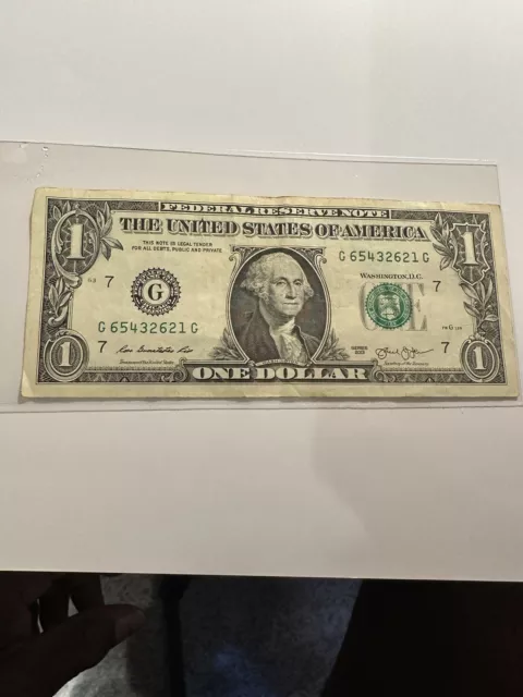 SOLID FIRST QUAD 1111 in $1 Dollar Bill FANCY UNIQUE SERIAL NUMBER NOTES