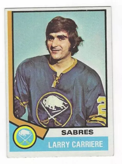 1974-75 Topps Larry Carriere #43 Buffalo Sabres