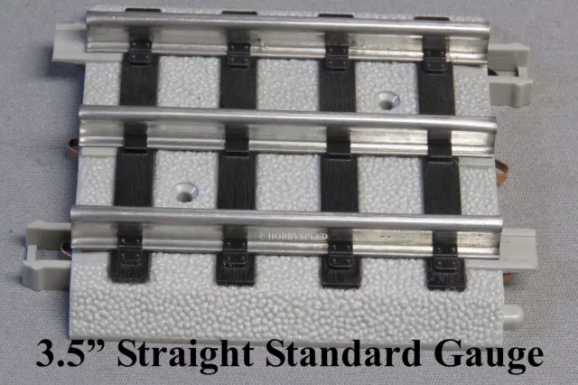 MTH STANDARD GAUGE TINPLATE TRACK & ROADBED 3.5" STRAIGHT short tin 10-99018 NEW