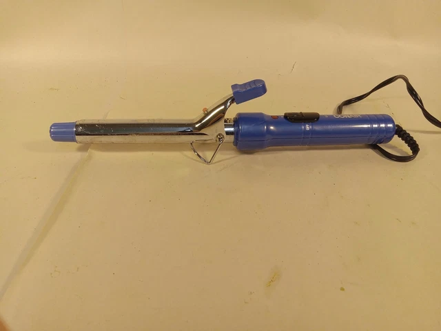 Conair Spiral Curls 3/4 Inch Curling Iron 2 Heat Settings Model CD35N Blue